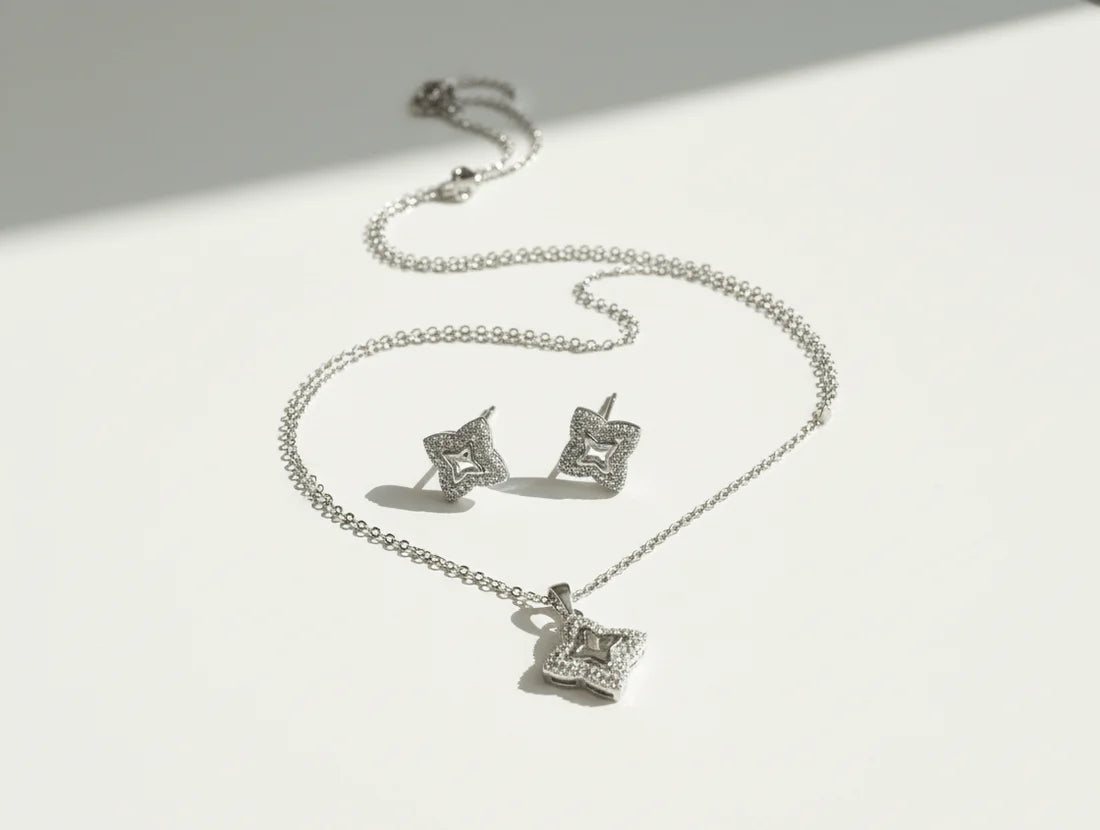 Glam Star Square Jewelry Set