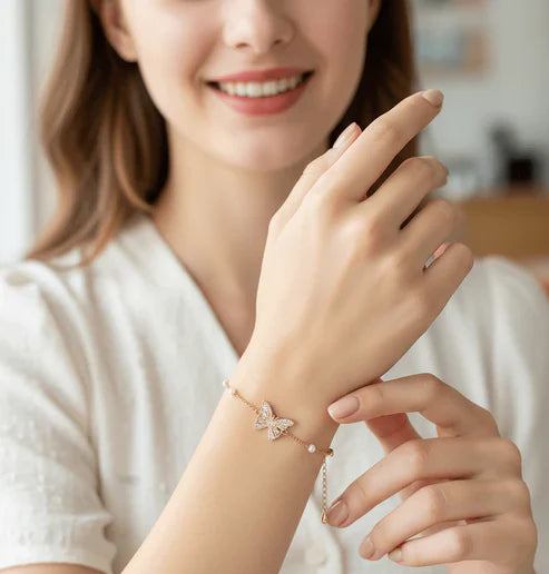 Crystal Butterfly Bracelet