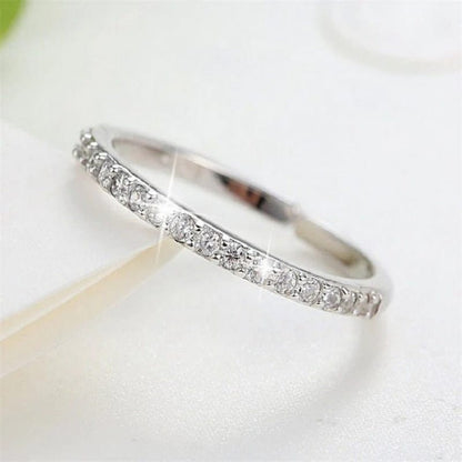 Fine Row Diamond Ring