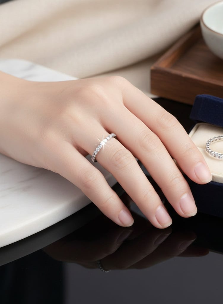 Fine Row Diamond Ring