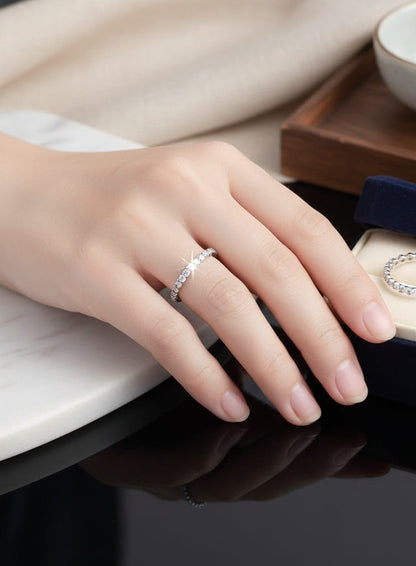 Fine Row Diamond Ring