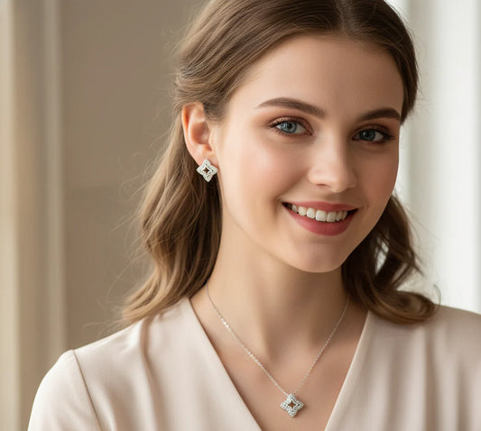 Glam Star Square Jewelry Set